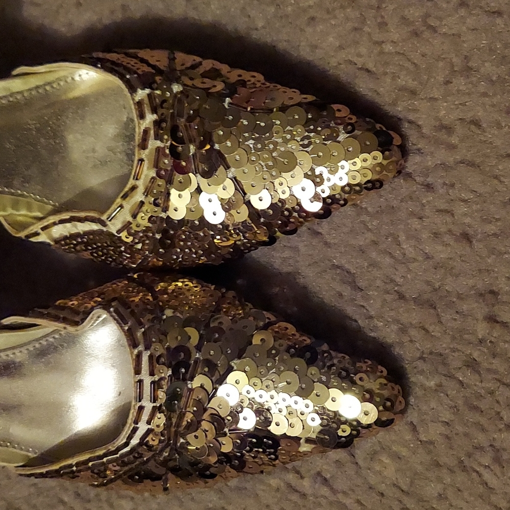 Gold Sequence Heels - image 1